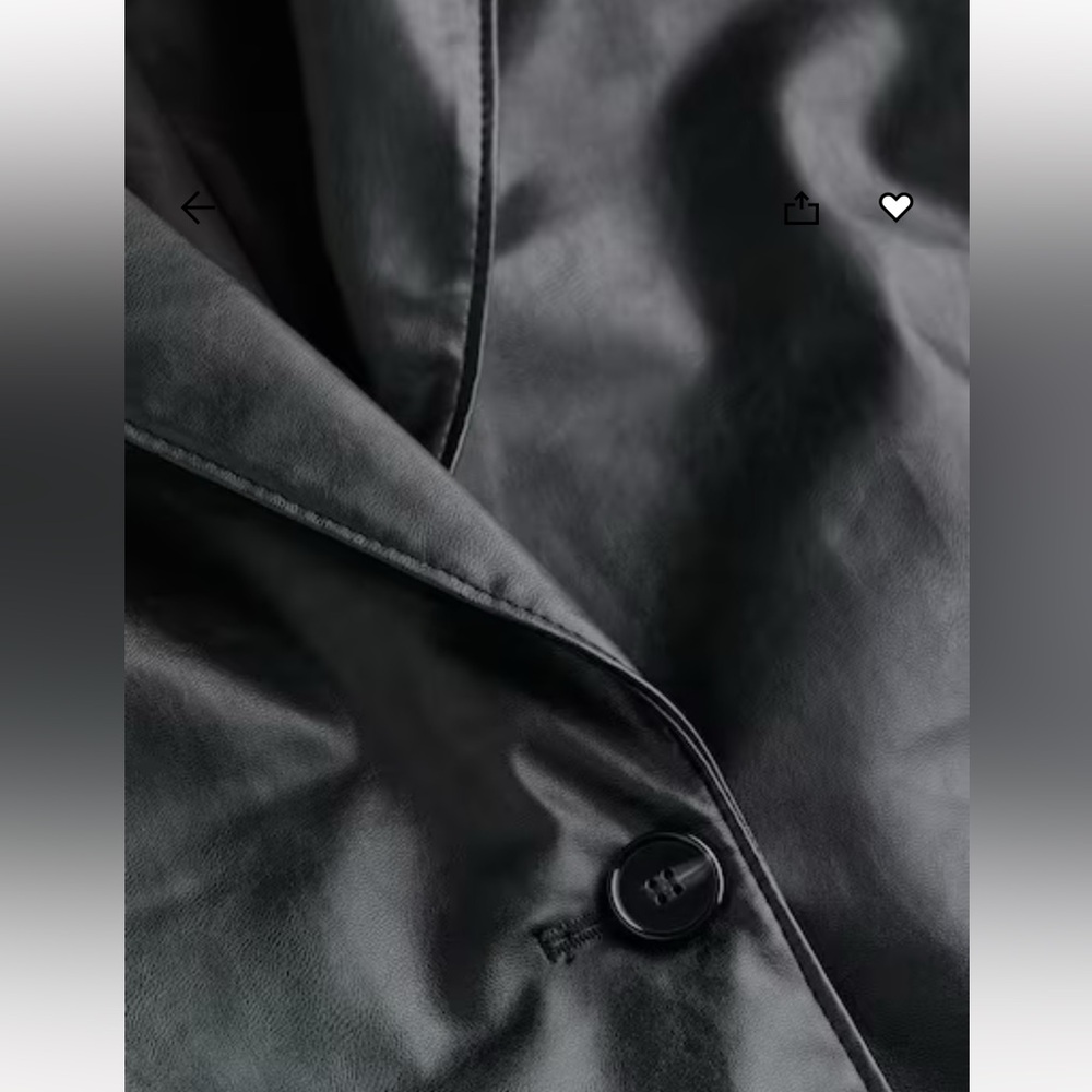 H&M Oversized Coated Jacket - Picture 5 of 5